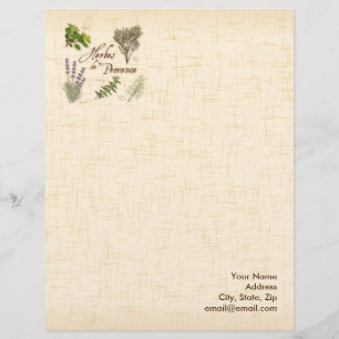 Kräuter aus der Provence Schreibpapier