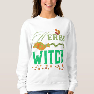 Kräuter Hexe Design Sweatshirt