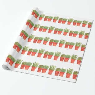 Kräuter Thymian Rosmarin Minze Geschenkpapier