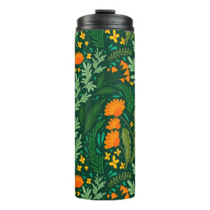 Kräuter und Blume der Felder Thermosbecher