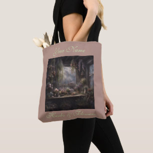 Kräuter- und Blumetrockenraum Rosa und Minze Tasche