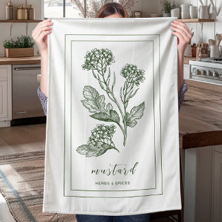 Kräuter und Gewürze Pflanze Mustard Green Kittuch Geschirrtuch