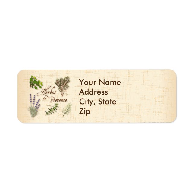 Kräuter von Provence Address Labels (Vorne)