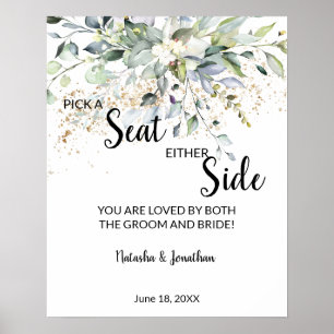 Kräuter-Wähl-einen-Sitz-auf-beiden-Seiten-Hochzeit Poster