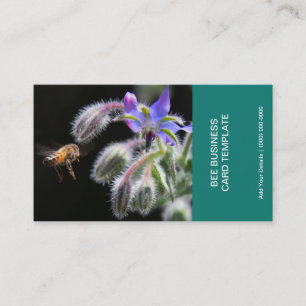 Kräuterbeere Blume Fotografie Honigbiene Visitenkarte