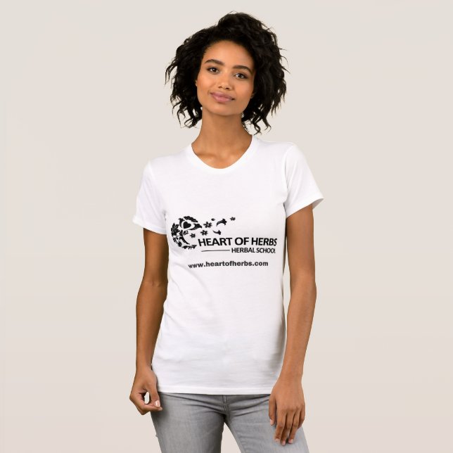 KräuterBildung für Leben Herz von Kraut-Logo T T-Shirt (Vorne ganz)
