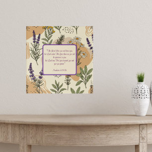 Kräuterblüten segnen individuell anpassbar poster
