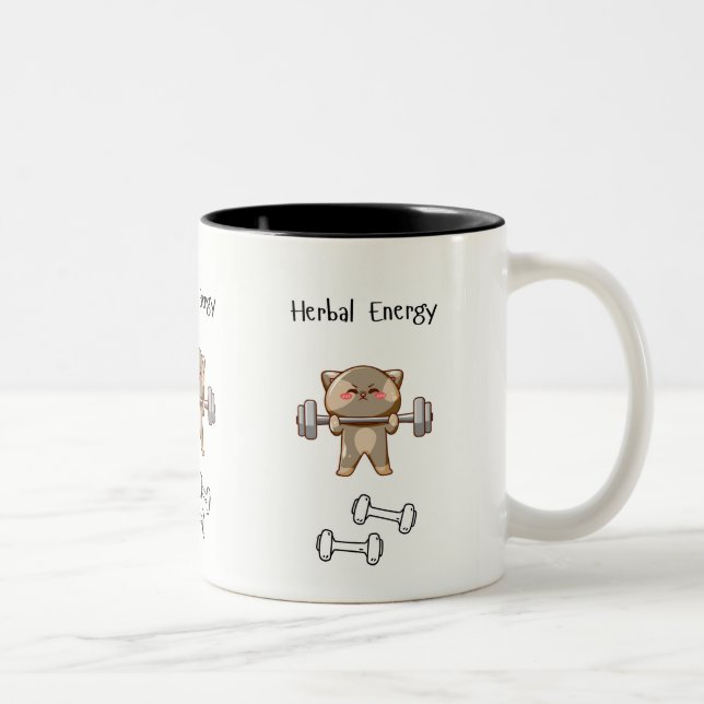 Kräuterenergie Zweifarbige Tasse (Rechts)