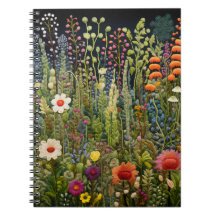 Kräutergarten bestickt Notebook & Journal