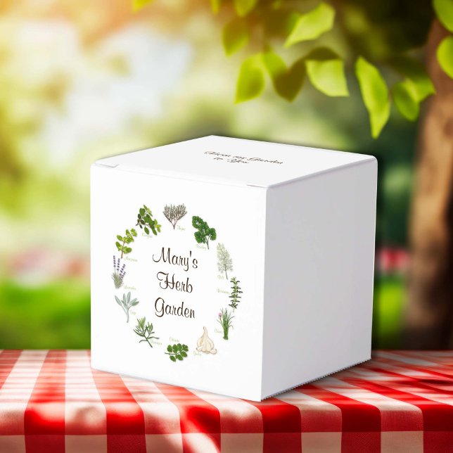 Kräutergarten  geschenkschachtel (Herb Garden Favor Boxes
Share your herb garden! Fill the favor boxes with fragrant, flavorful herbs.)