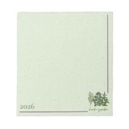 Kräutergarten Herb Green Garden  Notizblock