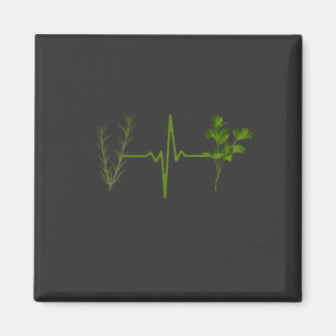 Kräutergarten Kräuter Herzschlag Magnet