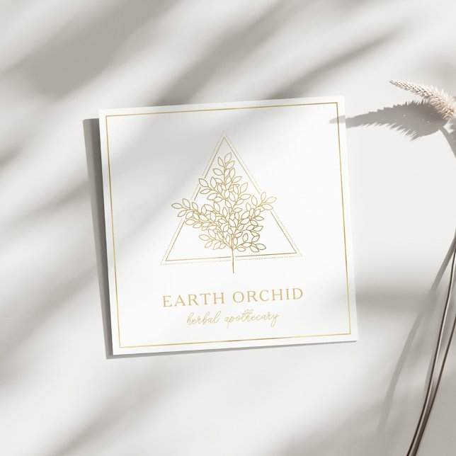 Kräutergold + Apothekargold Quadratische Visitenkarte (Von Creator hochgeladen)