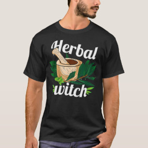 Kräuterhexe Kräuterpflanze Tageskräuter Apothesie T-Shirt