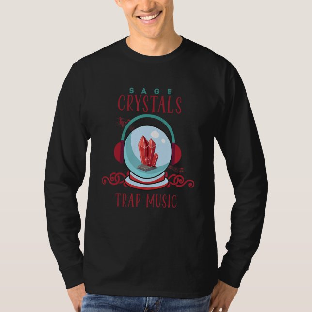 Kräuterkarren und Heilkristalle und Kristallplatte T-Shirt (Vorderseite)
