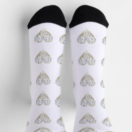 Kräuterkundlers Herz Apotheke Botanisches Grafik Socken