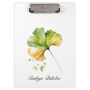 Kräuterleben: Ginkgo Biloba anpassbar Klemmbrett