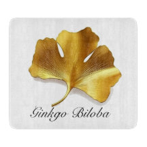 Kräuterleben: Goldenes Ginkgo-Biloba-Blatt anpassb