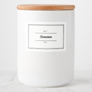 Kräutern und Gewürze Lebensmitteletikett