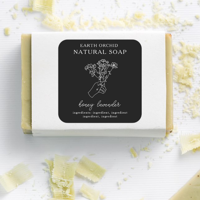 Kräuterpflanze + Apotheke Quadratischer Aufkleber (Von Creator hochgeladen)