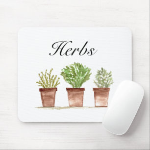 Kräuterpflanzen Thyme Rosemary Parsley Pflanze Top Mousepad