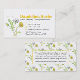 Kräuterpflanzenbauer Bauer Visitenkarten Visitenkarte