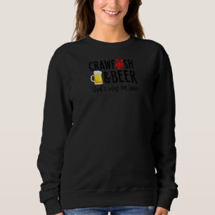 Krautfisch und Bierkrebse Keule Gewitter Kajun Lob Sweatshirt