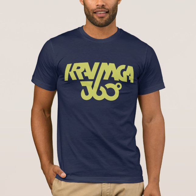 Krav Maga 360 - dunkelblau/Gelb T-Shirt (Vorderseite)