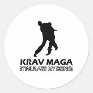 Krav Maga Design Runder Aufkleber