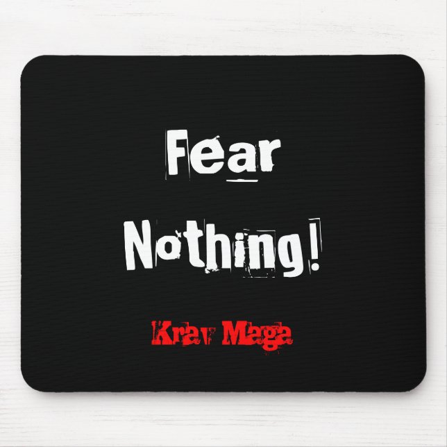 Krav Maga Furcht nichts mousemat Mousepad (Vorne)