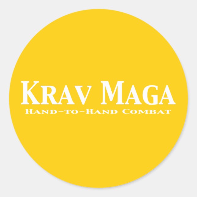 Krav Maga Geschenke Runder Aufkleber (Vorderseite)
