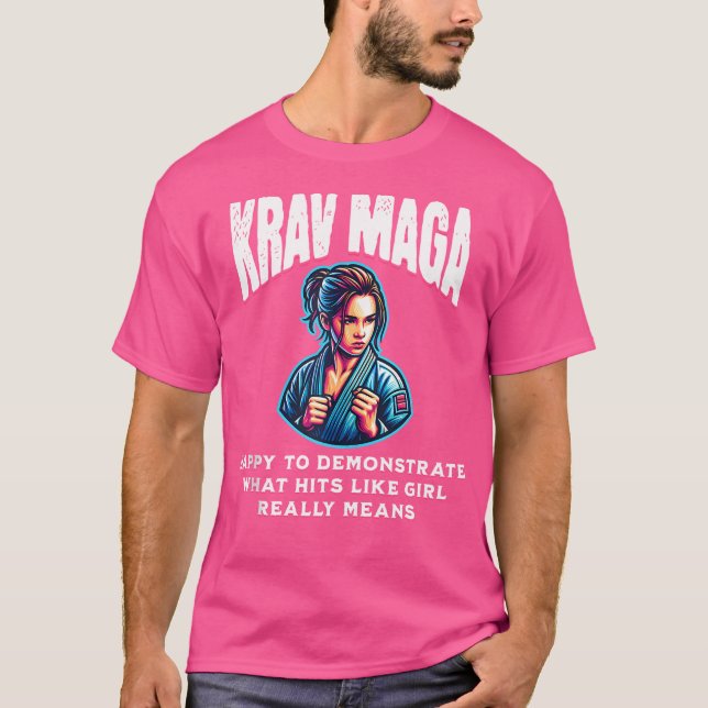Krav Maga Girl Krav Maga Equipment Mixed Martial A T-Shirt (Vorderseite)