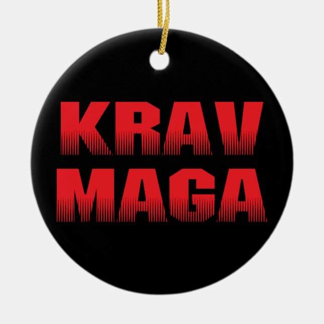Krav Maga Keramik Ornament (Vorne)
