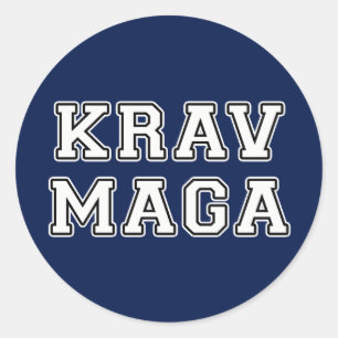 Krav Maga Runder Aufkleber