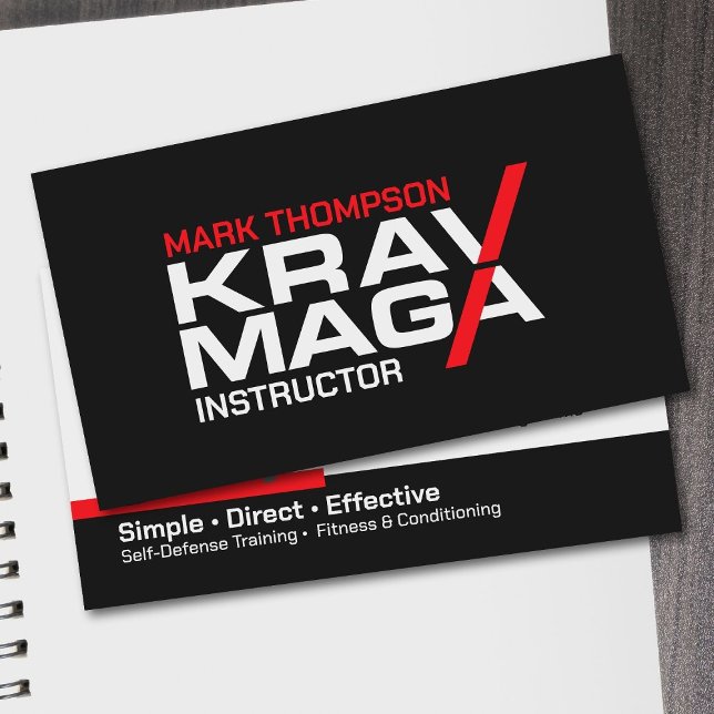 Krav Maga Selbstverteidigungslehrer Visitenkarte (Von Creator hochgeladen)