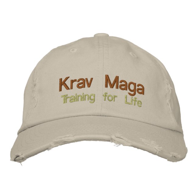 Krav Maga, Training für das Leben Bestickte Kappe (Vorderseite)