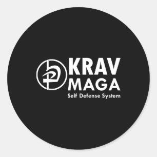 Krav Mega Martial Arts Selbstverteidigung Runder Aufkleber