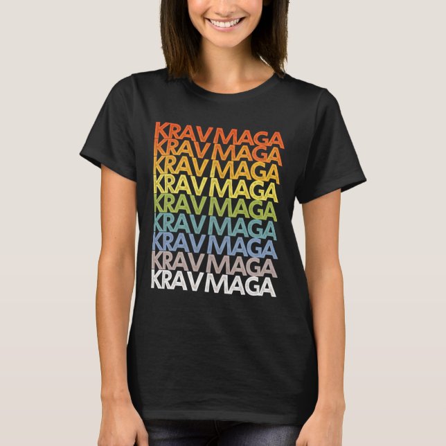 Krav Mega Selbstverteidigungstraining Martial Arts T-Shirt (Vorderseite)