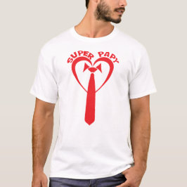 Kravate_Herz_Super_Papy T-Shirt