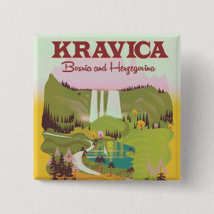 Kravica Wasserfälle Bosnien und Herzegowina Button
