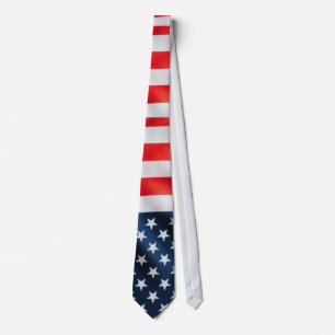 Krawatte Amerikanische Flagge Sterne Streifen Patr