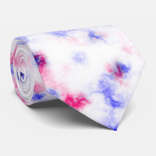 Krawatte aus blauem Rosa und weißem Marmor