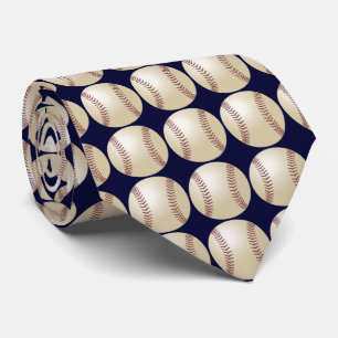 Krawatte, Baseball, dunkelblauer Hintergrund Krawatte