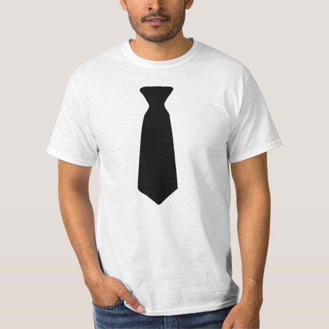 Krawatte Bedruckter T - Shirt (Vorderseite)