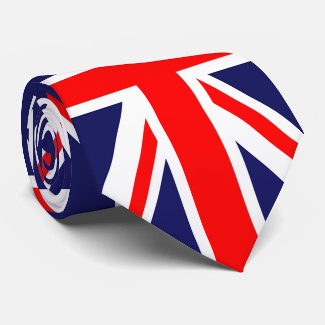 Krawatte der britischen Flagge (Gerollt)