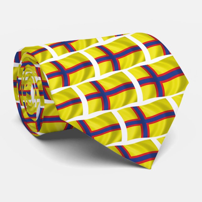 Krawatte der finnischen Flagge (Gerollt)