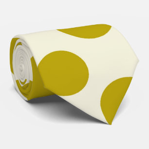 Krawatte der Goldpolka-Punktmuster