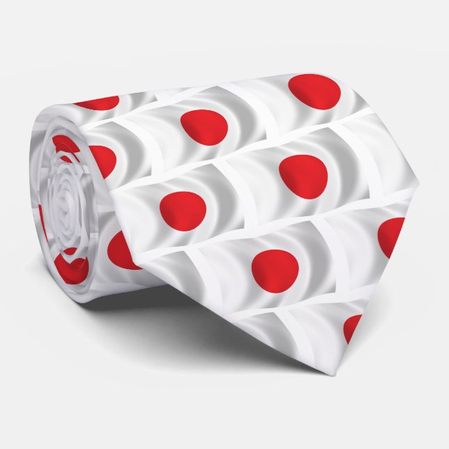 Krawatte der japanischen Flagge (Gerollt)