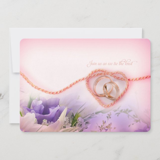 Krawatte der Knot Hochzeit Einladung (Vorderseite)