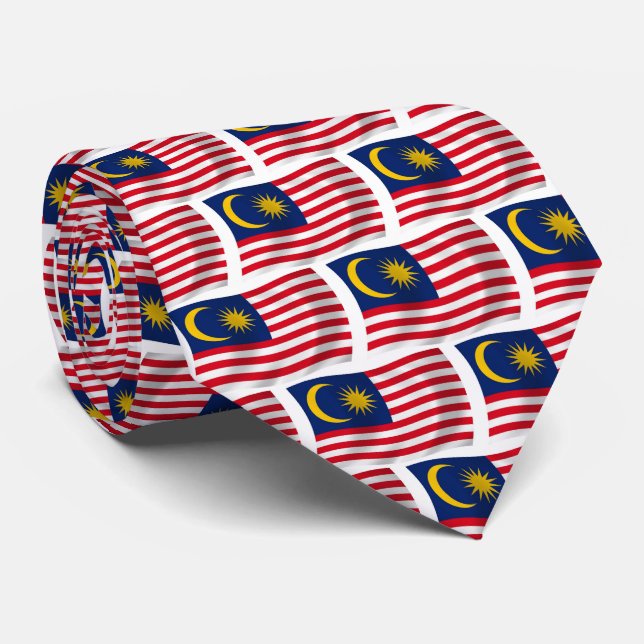 Krawatte der malaysischen Flagge (Gerollt)